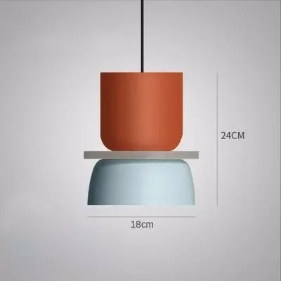 Moderne Macaron LED Hanglamp – Kleurrijke Plafondlamp voor Eetkamer, Slaapkamer & Café