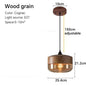 Nordic LED Hanglamp – Moderne Glas & Houten Plafondlamp voor Woonkamer, Slaapkamer & Eetkamer