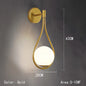 LED Glazen Bol Wandlamp – Metalen Design Wandverlichting in Goud of Zwart – Moderne Sfeerlamp voor Woonkamer en Slaapkamer
