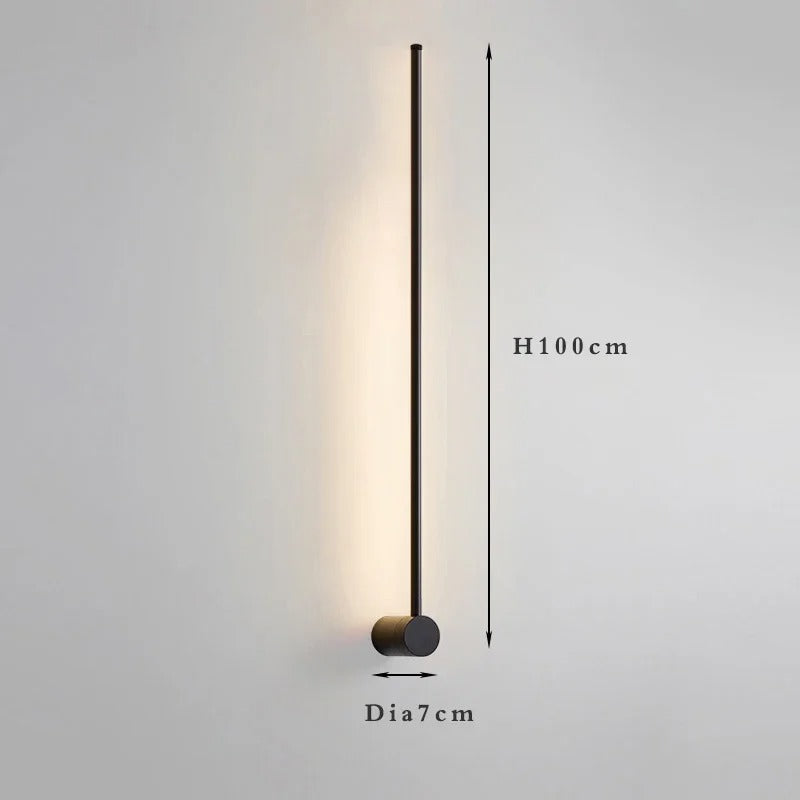Nordic Wandlamp – Minimalistisch Metaal & LED, Luxe Design voor Woonkamer, Slaapkamer & Hotel