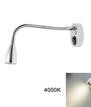 12V LED Leeslamp voor Camper, Caravan, Boot & Vrachtwagen – Aluminium Wandlamp, Warm/Koud Wit, 3W