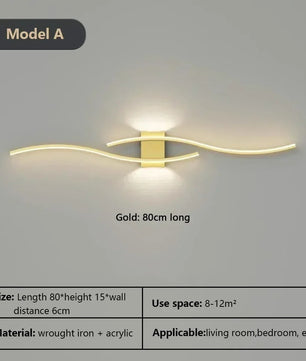 Moderne LED Wandlamp – Minimalistisch Design voor Slaapkamer, Woonkamer en Gang