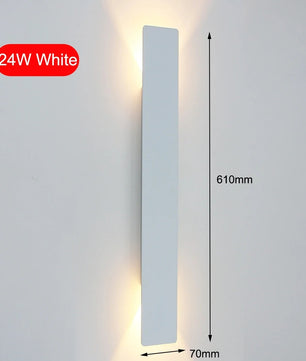 Moderne LED Wandlamp – Aluminium Binnenverlichting voor Slaapkamer, Woonkamer & Gang