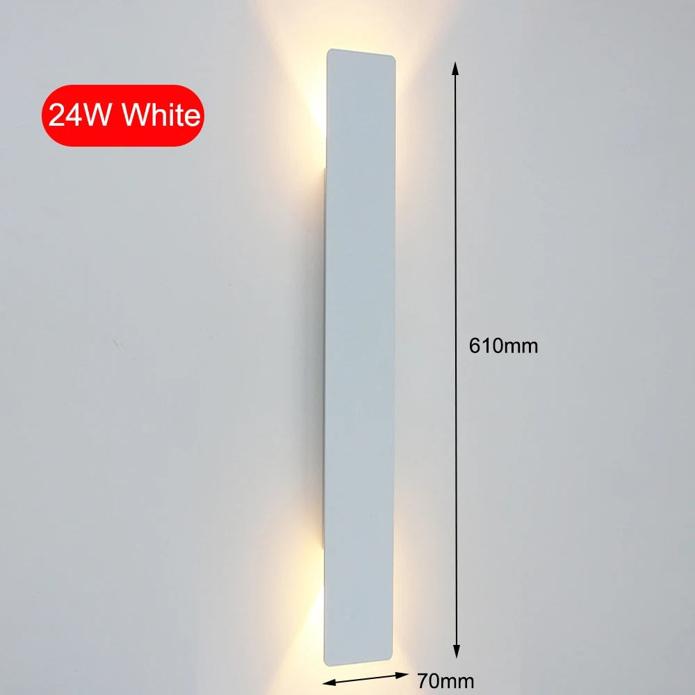Moderne LED Wandlamp – Aluminium Binnenverlichting voor Slaapkamer, Woonkamer & Gang