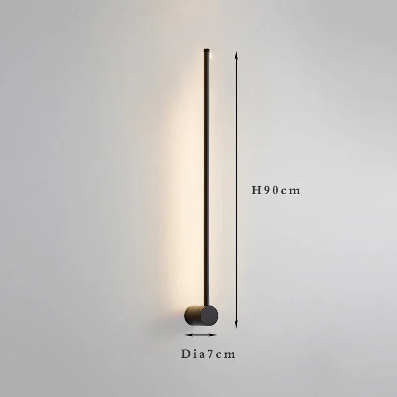 Nordic Wandlamp – Minimalistisch Metaal & LED, Luxe Design voor Woonkamer, Slaapkamer & Hotel