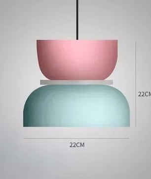 Moderne Macaron LED Hanglamp – Kleurrijke Plafondlamp voor Eetkamer, Slaapkamer & Café