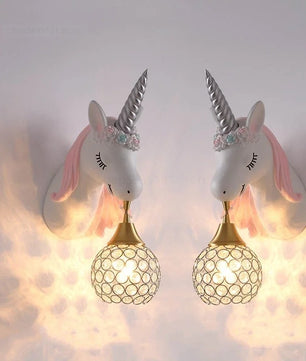 Eenhoorn Wandlamp – Schattige Nordic Wandverlichting voor Kinderkamer en Slaapkamer
