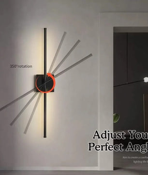 Moderne Oplaadbare LED Wandlamp – Draadloze Wandverlichting met Afstandsbediening – Zwart Goud Design voor Slaapkamer en Woonkamer