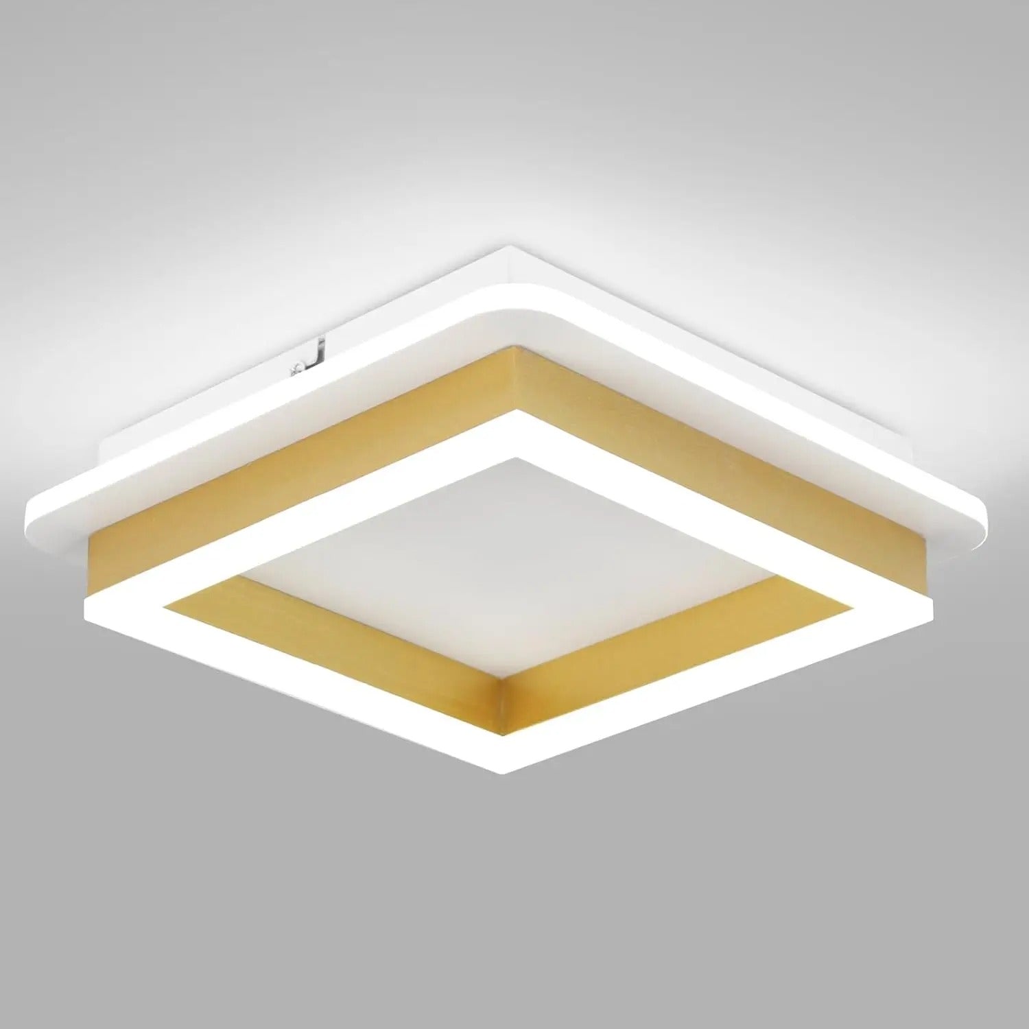 Moderne LED Plafondlamp 30W – Ronde Designlamp 30 cm – Warm Wit 3000K – Acryl en Metaal – 3375 Lumen