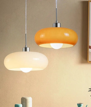 Nordic Retro Glazen Hanglamp – Moderne Plafondlamp voor Eetkamer, Woonkamer & Café