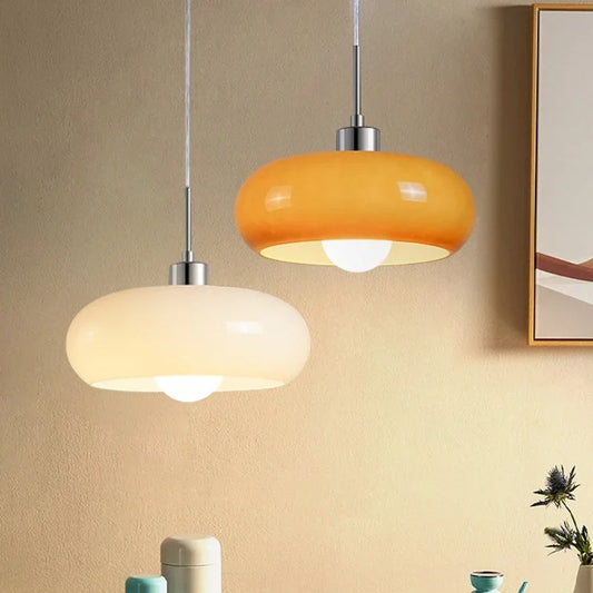 Nordic Retro Glazen Hanglamp – Moderne Plafondlamp voor Eetkamer, Woonkamer & Café
