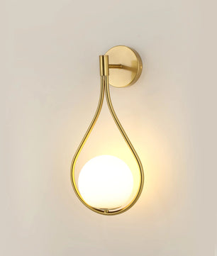 Moderne Geometrische Wandlamp – Gouden IJzeren Wandverlichting met E27 Fitting – Design Wandlamp voor Hal, Trap & Balkon