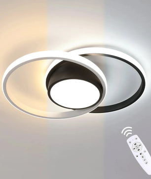 Dimbare LED Plafondlamp 40W – Zwart Design – 4500 Lumen – Met Afstandsbediening – Instelbaar 3000K–6500K