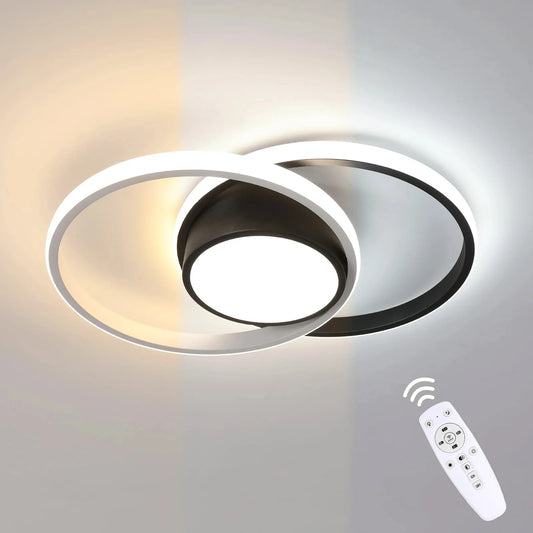 Dimbare LED Plafondlamp 40W – Zwart Design – 4500 Lumen – Met Afstandsbediening – Instelbaar 3000K–6500K