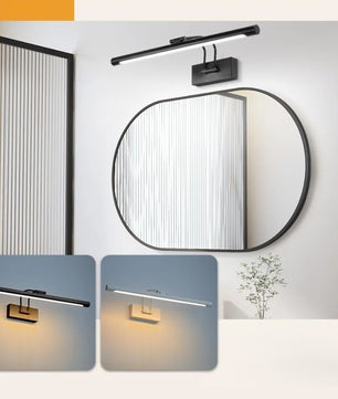 LED Wandlamp met Afstandsbediening – Dimbare Spiegelverlichting met 3 Lichtkleuren – Moderne Wandlamp voor Badkamer, Woonkamer en Slaapkamer