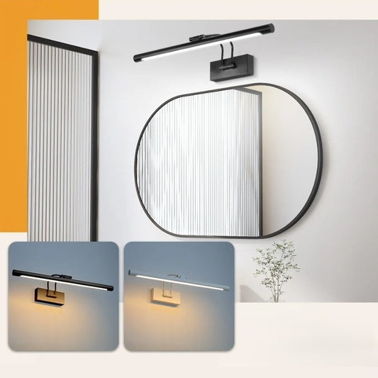 LED Wandlamp met Afstandsbediening – Dimbare Spiegelverlichting met 3 Lichtkleuren – Moderne Wandlamp voor Badkamer, Woonkamer en Slaapkamer