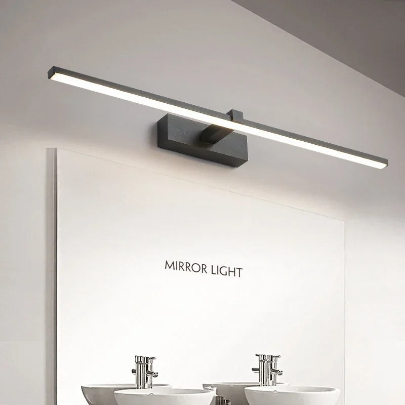 Moderne LED Badkamer Wandlamp – Spiegelverlichting met 3 Lichtkleuren – Aluminium Lijnlamp voor Badkamer en Interieur