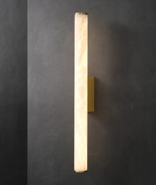 Luxe Marmeren Wandlamp – Minimalistisch Design met Massief Koper, Sfeervolle Verlichting voor Woonkamer & Slaapkamer