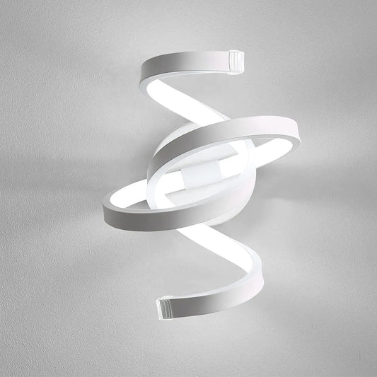 Moderne LED Spiraal Wandlamp – Aluminium en Acryl, 20W 2200LM voor Woonkamer en Slaapkamer