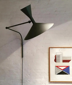 Industriële Wandlamp – Draaibaar Metalen Design – E27 – Bedlamp en Leeslamp voor Binnen