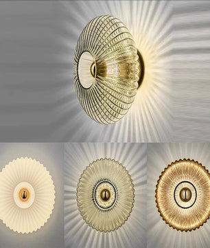 Glazen Wandlamp – Moderne LED Wandkandelaar van Glas – Sfeerverlichting voor Woonkamer, Slaapkamer en Hal