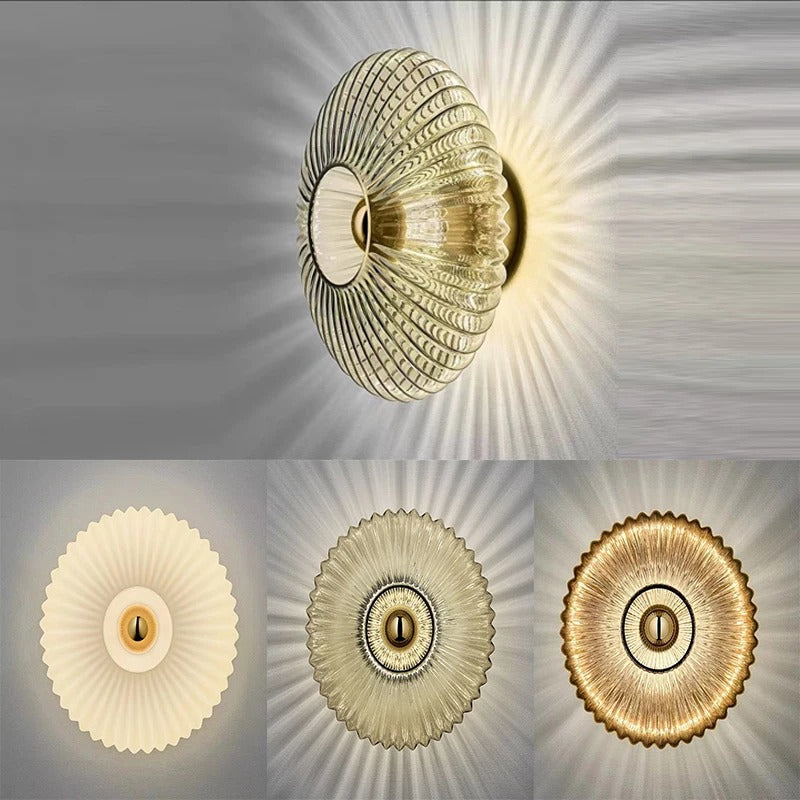 Glazen Wandlamp – Moderne LED Wandkandelaar van Glas – Sfeerverlichting voor Woonkamer, Slaapkamer en Hal