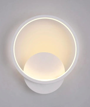 Moderne Ronde LED Wandlamp – 12W Warm Wit 3000K – Acryl en Aluminium Design voor Woonkamer en Slaapkamer