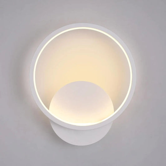 Moderne Ronde LED Wandlamp – 12W Warm Wit 3000K – Acryl en Aluminium Design voor Woonkamer en Slaapkamer