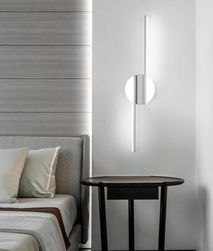 Moderne LED Wandlamp – 55 cm Lineair Design – 22W 2475 Lumen – Koel Wit 6500K – Wit – Voor Woonkamer en Kantoor