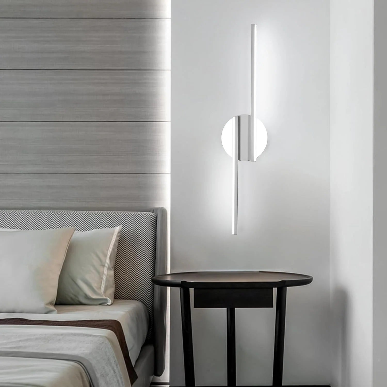 Moderne LED Wandlamp – 55 cm Lineair Design – 22W 2475 Lumen – Koel Wit 6500K – Wit – Voor Woonkamer en Kantoor