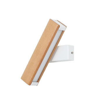 Moderne Magnetische Wandlamp – 4W LED – 360° Draaibaar – Warm Wit 3000K – Draadloze Wandverlichting in Hout en Wit