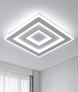 Moderne Vierkante LED Plafondlamp – 42W Acryl Wit – Heldere Basisverlichting voor Slaapkamer, Woonkamer en Keuken