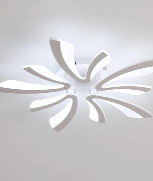 Moderne LED Plafondlamp 50W – V-Vormige 5-Kops Designlamp – Acryl – Neutraal of Koud Wit – 5625 Lumen