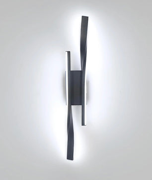 Moderne LED Wandlamp – 24W Lineair Design – Aluminium – Warm Wit 3000K – Zwart – Voor Woonkamer en Hal