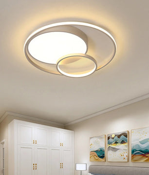 Moderne LED Plafondlamp – Ø48 cm Rond Design van Acryl en IJzer – 55W Dimbaar 3000K–6500K voor Woonkamer, Slaapkamer en Keuken