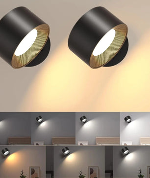 Magnetische LED Wandlamp – Draadloze Oplaadbare Wandverlichting met USB en 3 Lichtkleuren