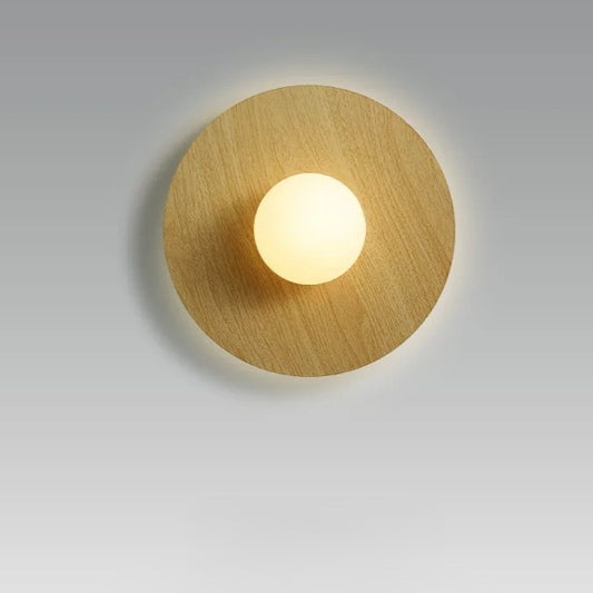 Scandinavische Houten Wandlamp – Natuurlijk Hout met LED Verlichting – Modern Bedlampje en Sfeerverlichting voor Slaapkamer en Woonkamer