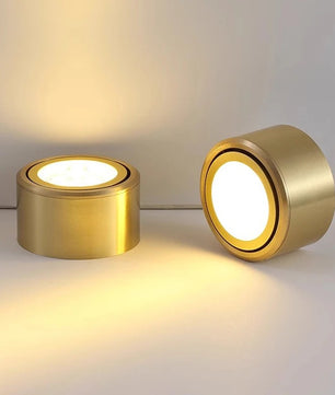 Koperen LED Plafondlamp – Verstelbare Opbouwspot van Massief Koper – Moderne LED Spotverlichting voor Gang, Woonkamer en Badkamer