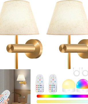 Draadloze RGB LED Wandlamp – Oplaadbare Magnetische Wandverlichting met Afstandsbediening en Dimbaar Licht