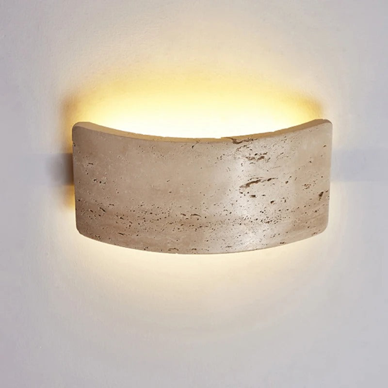 Natuursteen LED Wandlamp – Minimalistische Sfeerverlichting voor Slaapkamer, Keuken en Gang
