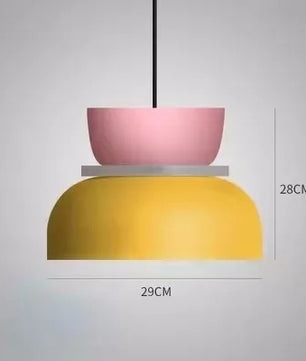 Moderne Macaron LED Hanglamp – Kleurrijke Plafondlamp voor Eetkamer, Slaapkamer & Café