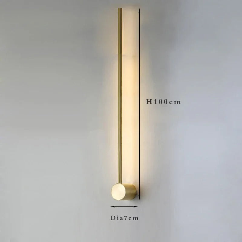 Nordic Wandlamp – Minimalistisch Metaal & LED, Luxe Design voor Woonkamer, Slaapkamer & Hotel