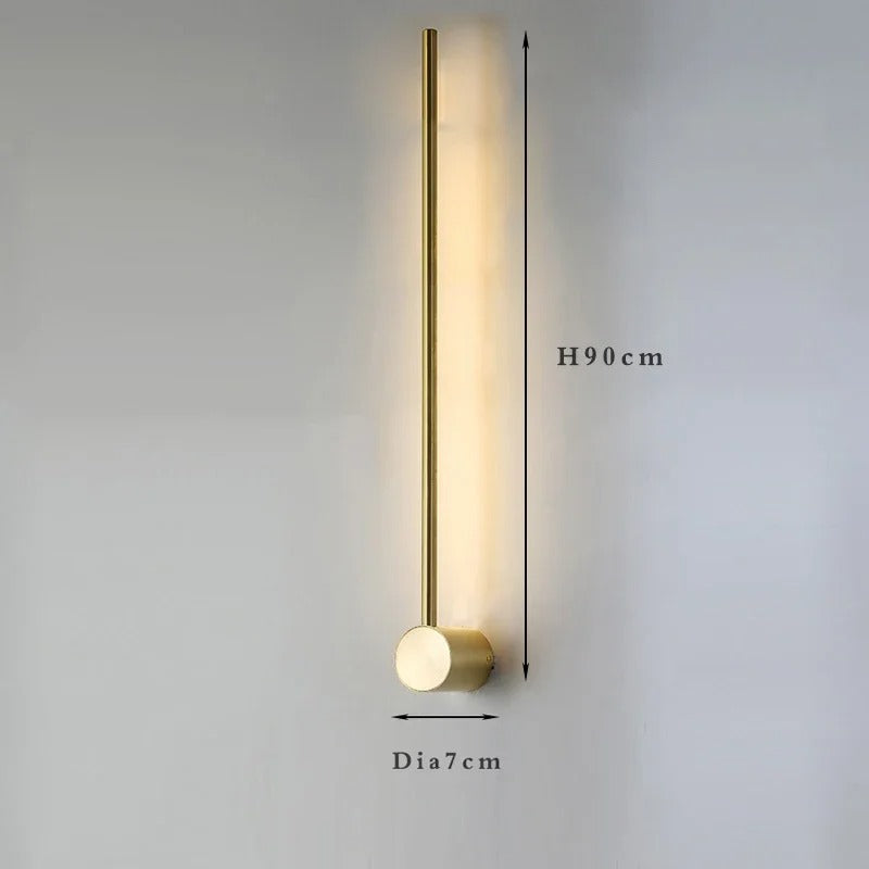 Nordic Wandlamp – Minimalistisch Metaal & LED, Luxe Design voor Woonkamer, Slaapkamer & Hotel