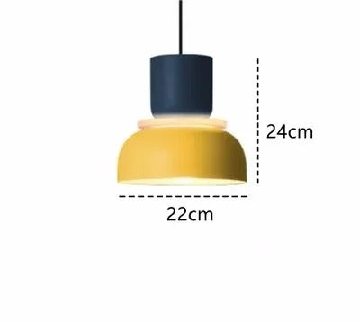 Moderne Macaron LED Hanglamp – Kleurrijke Plafondlamp voor Eetkamer, Slaapkamer & Café