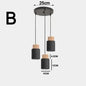 Nordic Moderne LED Hanglamp – Aluminium & Hout Plafondlamp voor Keuken, Bar & Woonkamer