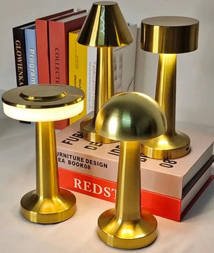 Oplaadbare LED Tafellamp met Touch Bediening – Retro Design – Dimbaar met 3 Lichtkleuren en Type-C Opladen