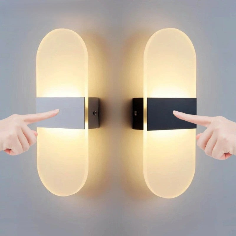 Draadloze LED Wandlamp – USB Oplaadbaar met Touch Sensor – Moderne Wandverlichting voor Slaapkamer, Trap en Gang