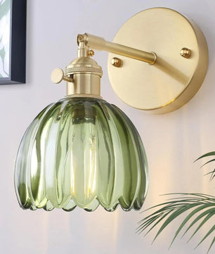 Vintage Glazen Wandlamp – Draadloos en Oplaadbaar met RGB LED – Decoratieve Wandverlichting met Afstandsbediening voor Woonkamer en Slaapkamer