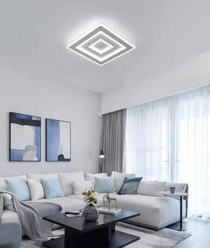 Moderne Vierkante LED Plafondlamp – 42W Acryl Wit – Heldere Basisverlichting voor Slaapkamer, Woonkamer en Keuken