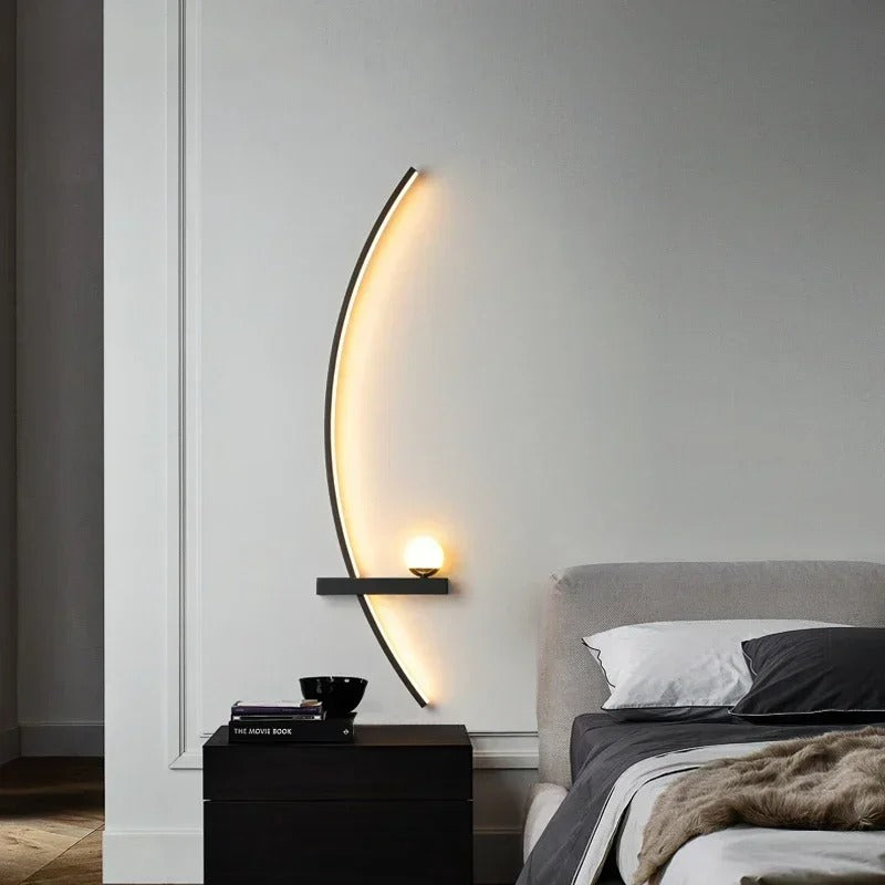 Moderne LED Wandlamp – Minimalistische Strepen Wandverlichting voor Slaapkamer, Woonkamer & Hal